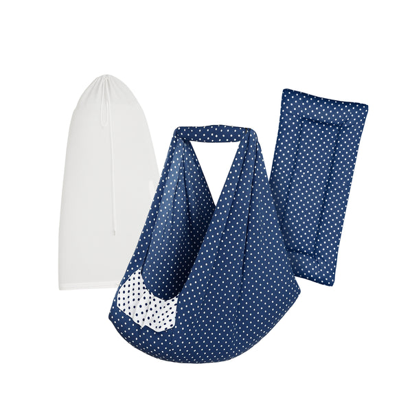 Baby Cradle Dark Navy Dot Basic