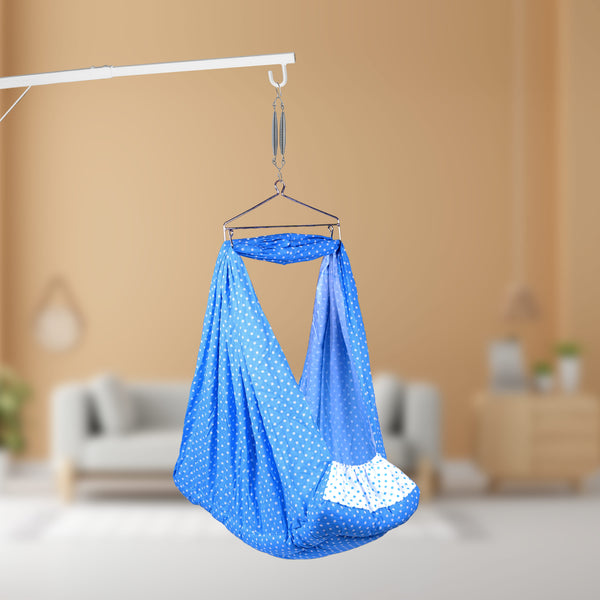 Baby Cradle Dark Blue dot FS