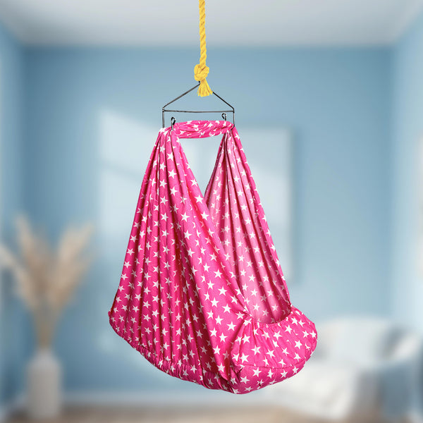 Baby Cradle Star Pink Basic